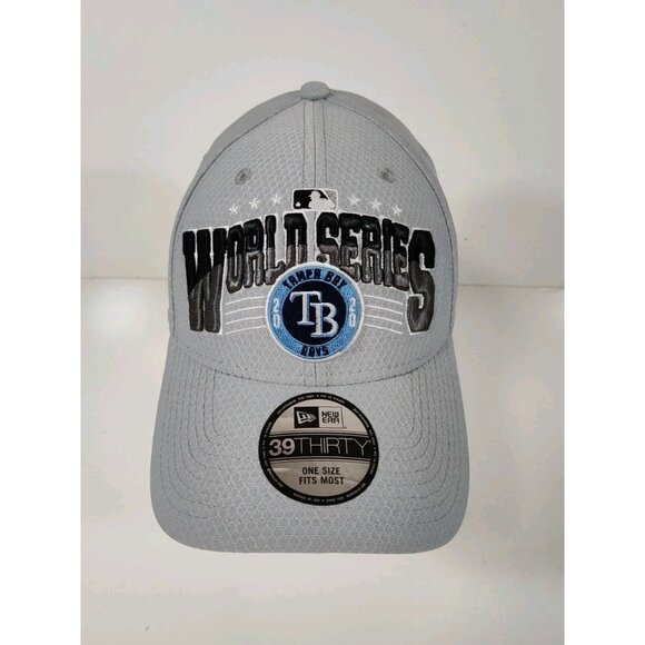 Tampa Bay Rays x New Era 39Thirty 2020 World Series Fitted OSFM Embroidered NWT - Picture 1 of 7